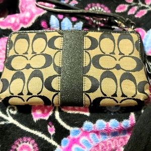 Coach 2 pouch wristlet